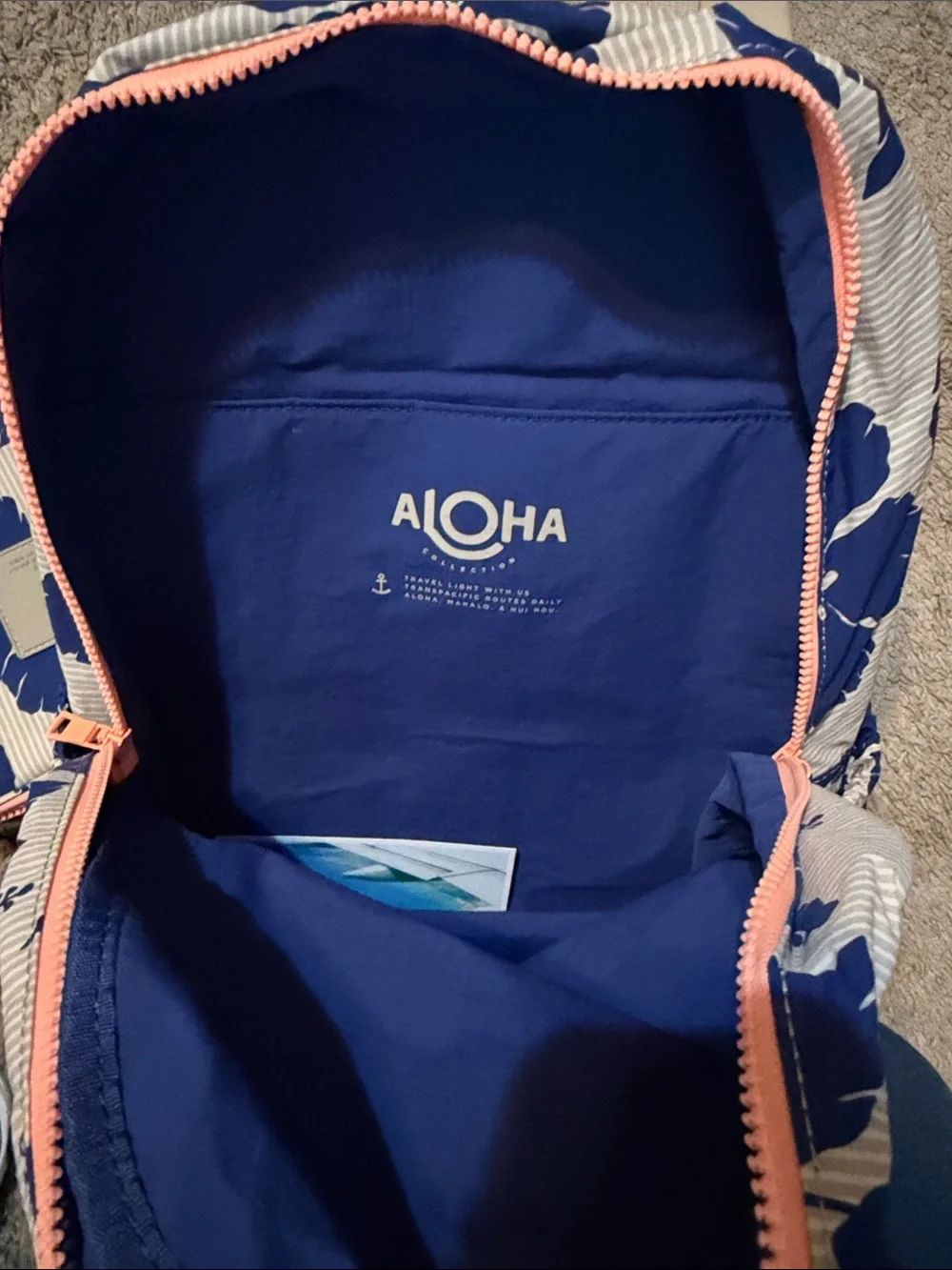 Gently used Aloha Collection Salina Tiny Stripe Backpack and Lunch Box